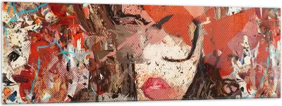 Produktbild von Bilder auf glas - Abstraktion modern - 160x50cm - Glasbilder - Wandbilder - Kunstdruck - zum Aufhängen bereit - Wanddekoration aus Glas - Glas Bilder - Wandbild auf Glas - Einteilig - GAB160x50-3464
