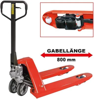 Produktbild von Gabelhubwagen, Gabellänge 800 mm, LxBxH 1200x540x1200 mm, Tragkraft 2500 kg
