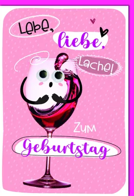 Produktbild von Geburtstag - Glückwunschkarte im Format 11,5 x 17 cm mit Umschlag