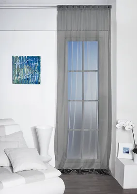 Produktbild von Betz Organza-Vorhang "Transparent" Größe 140x245 cm  Farbe - anthrazit