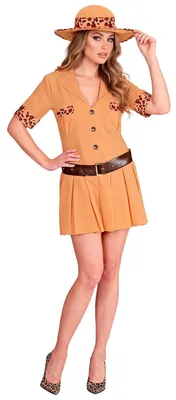 Safari-Kostüm Damen extra groß 18-20