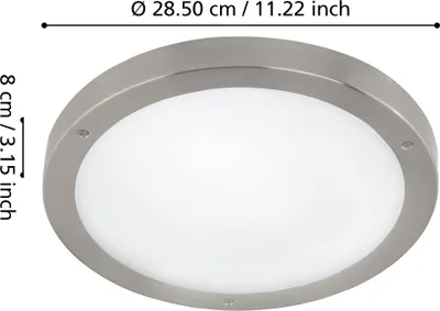 Image de Applique murale d'extérieur à LED en acier inoxydable Vento 1 9 W