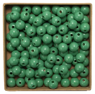 Holzkugeln 14 mm, 100 Stück, bunt, mit Loch, für DIY-Schmuck