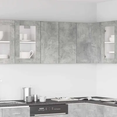 Produktbild von vidaXL Hängeschrank Holzwerkstoff Betongrau 60x31x60 cm