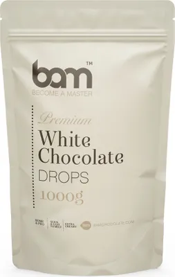 Produktbild von Drops aus weißer Schokolade, 1 kg