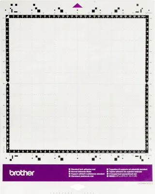 Immagine prodotto di Brother CADXMATSTD12 Tappetino da taglio per plotter da taglio adesivo normale 305 x 305 mm (12 x 30,50 cm (12") ) per materiale spesso 0,3 - 1,5 mm (CADXMATSTD12)