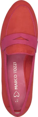 Produktbild von MARCO TOZZI Damen Slipper Penny Loafer aus weichem Stoff 2-24229-44, Größe:40 EU, Farbe:Orange