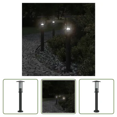 Obrázek produktu pro The Living Store Cesta světle černá 60 cm z nerezové oceli