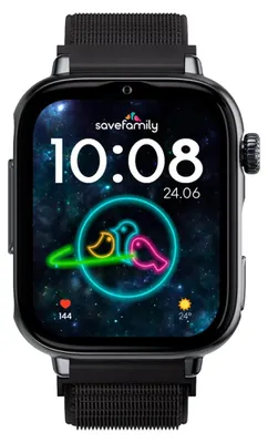 Produktbild von SaveFamily SaveWatch Plus 2, 4,7 cm (1.85"), AMOLED, Touchscreen, 16 GB, GPS, 55 g