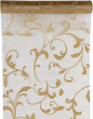 Produktbild von Tischläufer Arabesk Ornament 28 cm x 5 m - gold