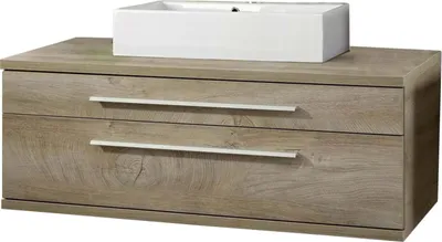 Produktbild von FACKELMANN STANFORD Badmöbel Set 2 Teile / Keramik Waschbecken / Waschbeckenunterschrank