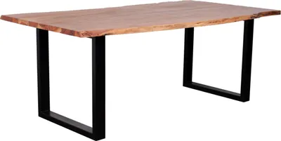 Produktbild von Baumkantentisch Catania Akazie 200x100 cm mit U-Gestell