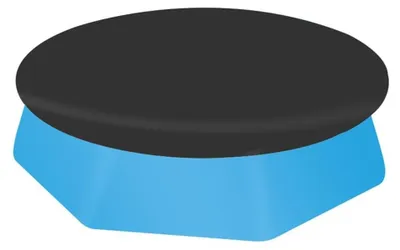Produktbild von Runder Poolabdeckung für aufblasbare Pools, schwarz