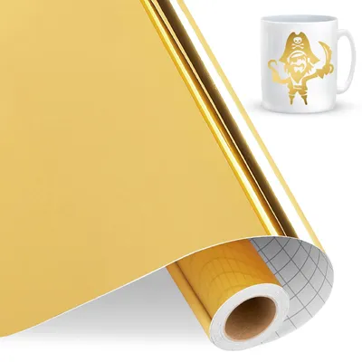 Gold-Vinylfolie, glänzend, 30,5 x 4,58 m, selbstklebend