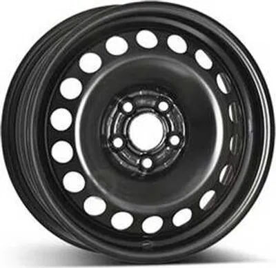 Productafbeelding van 15-inch stalen velg ALCAR, 15" x 6", 4x108 boutgaten, ET45, 63.40mm naafdiameter, zwarte velg