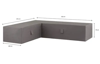 Produktbild von Madison - Lounge Set Cover - Rechts - Grau - 320 x 255 x 70