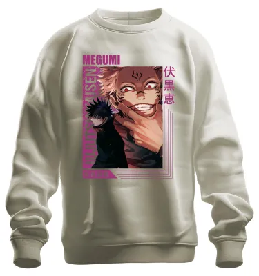 Productafbeelding van Jujutsu Kaisen, Sukuna, Megumi, Anime, Esthetiek, Duistere gave, Cadeau, Uni, Sweatshirt, Trui, Natuur, XL