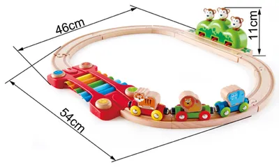 Immagine prodotto di HAPE Treno rompicapo in legno arcobaleno E3825A