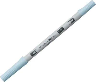 Produktbild von Dual-Fasermaler ABT Pro Keilspitze/Pinselspitze Alkoholbasis glacier blue