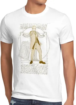 Produktbild von style3 Vitruvianischer Doktor Herren T-Shirt zeitreise serie polizei notrufzelle