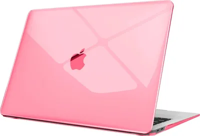 Produktbild von Fintie Hülle kompatibel mit MacBook Air 13 (2018-2020 Version) A2337(M1)/A2179/A1932, Ultradünne Hartschale Schutzhülle Snap Case kompatibel mit MacBook Air 13" Retina, Rosa