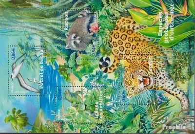 Produktbild von Briefmarken Frankreich 2007 Mi Block76 (kompl.Ausg.) postfrisch Geschützte Tiere