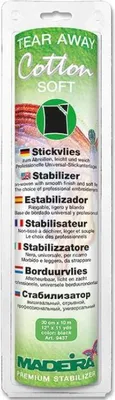 Produktbild von Madeira Baumwolle Soft Stickvlies 30cm x 10m schwarz