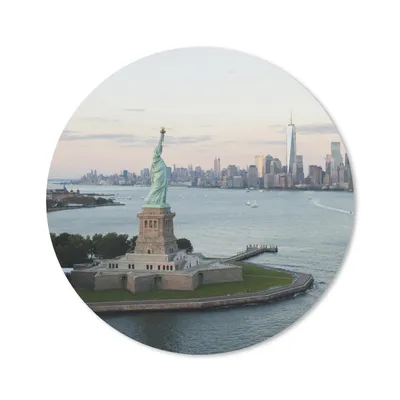Produktbild von MuchoWow® Mauspad Mousepad New York - Freiheitsstatue - Amerika 50x50 cm - Mousepads - Maus Mat - Pad - Mausunterlage - Vinyl