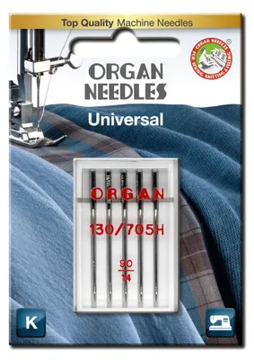 Universal-Nähmaschinennadeln #90/14, 5 Stück, Silber