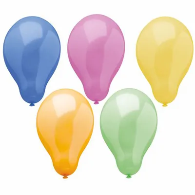 Produktbild von PAPSTAR Luftballons "Trend" farbig sortiert