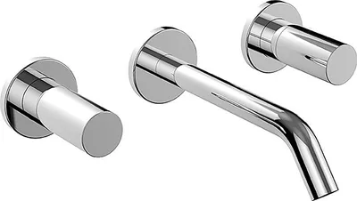 Zdjęcie produktu dla Laufen Kartell - Bateria umywalkowa podtynkowa, 3-otworowa, chrom H3123360041201