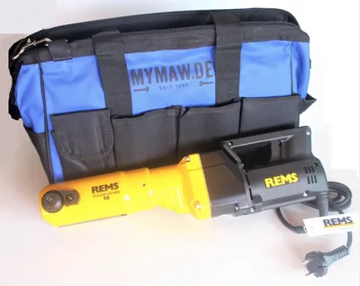 Produktbild von REMS Power Press SE Nr. 572101 mit myMAW Tasche Pressmaschine Presszange pressen
