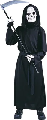 Produktbild von Totengräber Skelettt Halloween Kostüm Kinder Junge Kindergröße: 146-152