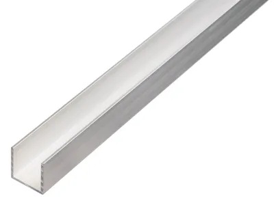 Obrázek produktu pro Alberts U-profil Alu Aluprofil U-profil Hliníkový profil U-úhelník 1000x25x25mm
