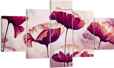 Produktbild von Bild auf Leinwand - Leinwandbild - Mohn Blume Wiese - 125x70cm - Wand Bild - Wanddeko - Wandbilder - Leinwanddruck - Bilder - Kunstdruck - Wanddekoration - Leinwand bilder - Wandkunst - EA125x70-3934