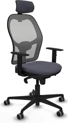 Produktbild von Bürostuhl mit Kopfstütze Piqueras y Crespo 1D036G2 Dunkelgrau