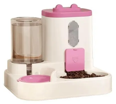 Zdjęcie produktu dla Podajnik Automatyczny Dla Zwierząt Karma/Woda 1600Ml/800Ml Różowy