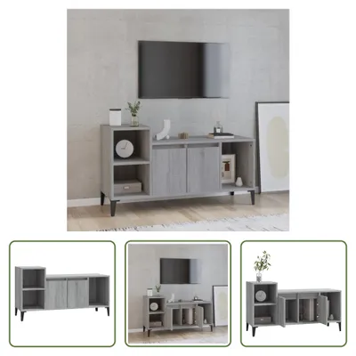 Produktbild von The Living Store TV-Schrank Grau Sonoma 100x35x55 cm Holzwerkstoff