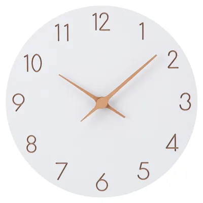 Imagen del producto de Reloj de pared de madera MDF (30 cm) con números grandes