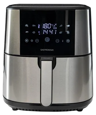 Heißluftfritteuse 8 L, 1800 W, Antihaft, Timer 60 Min., Edelstahl