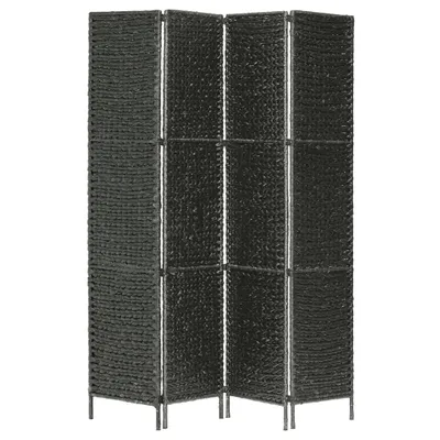 Zdjęcie produktu dla 4-Panelowy Parawan Pokojowy, Czarny, 154X160 Cm, Hiacynt Wodny Lumarko!
