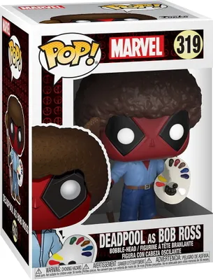 Produktbild von Marvel - Deadpool as Bob Ross 319 - Funko Pop! - Vinyl Figur
