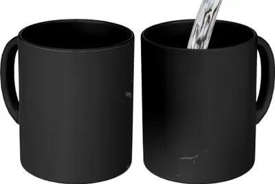 Produktbild von MuchoWow® Zauber Tasse Zaubertasse Magic Marmor - Muster - Schwarz 350 ml Farbwechsel Becher Geschenk Geschenkidee - Magic-Tasse - Fototasse - Keramiktassen - Bilder - Tasse Kaffee - Getränkbecher - K