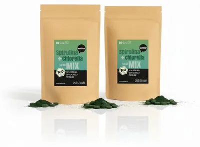 Produktbild von Wohltuer Spirulina + Chlorella Algen Mix Tabletten - 250g