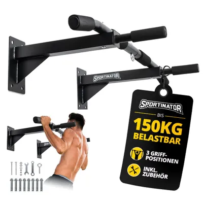 Produktbild von Einheitsgröße STR-9|SPORTINATOR Klimmzugstange inkl. Zubehör schwarz