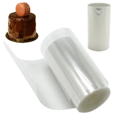 Kuchenfolie transparent 8 cm x 10 m für Kuchen Dekoration