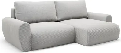 Immagine prodotto di Paullo - Divano Letto con Penisola, 253x153 cm Grigio, Contenitore