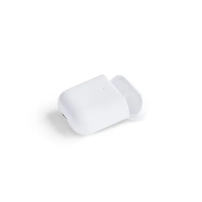 A white charging case for Apple AirPods is shown on a white background.