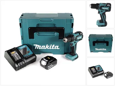 Image de Makita DDF 459 RG1J 18 V Li-Ion Perceuse visseuse sans fil + Coffret Makpac + 1 x Batterie 6,0 Ah + Chargeur