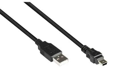 Image de Good Connections USB2.0 Kabel A-Mini B5pol. schw. 0,3m